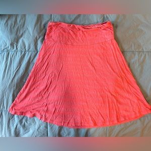 Toad&Co organic cotton coral skirt